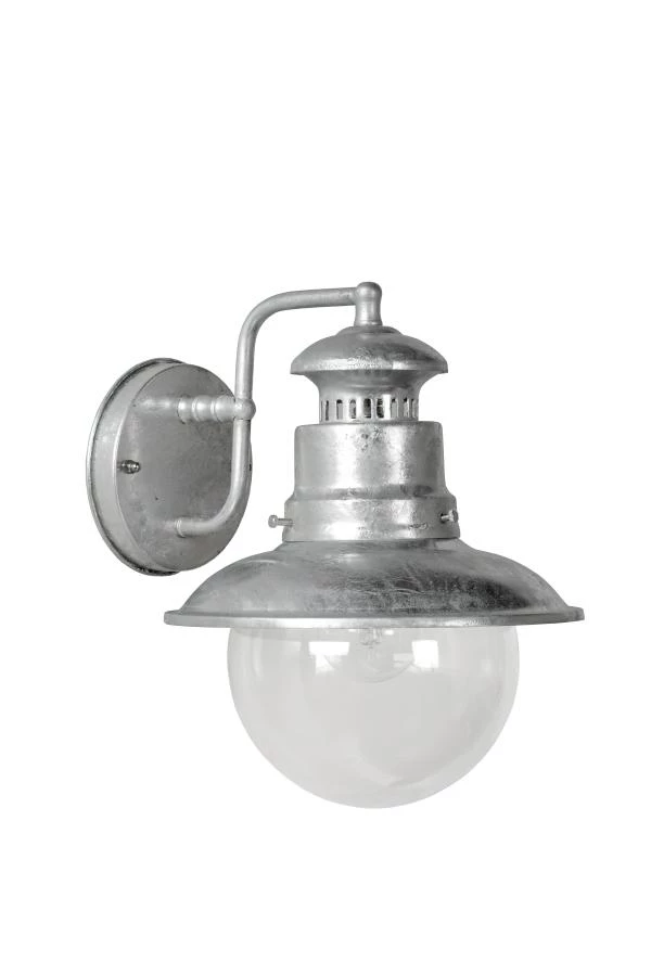 Lucide FIGO - Wandlamp Binnen/Buiten - 1xE27 - IP44 - Zink - uit